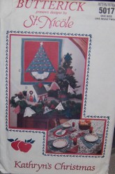 5017 XMAS LINEN, ADVENT CALENDR, GINGRBRD HOUSE, ORNMENT PATTERN